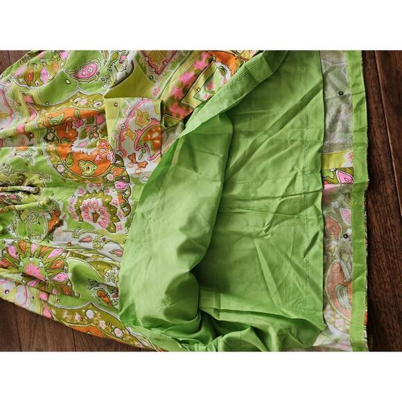 Union Made 1960's Vintage Retro Floral Dress Women's Size 8 Hippie Vibrant - Picture 11 of 11